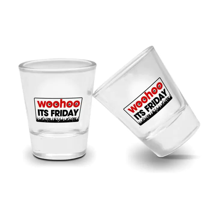 Set Of 2 - TGIF Shot Glasses