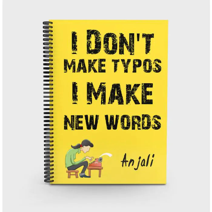 Make New Words Personalised Notebook