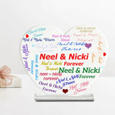 Personalised Forever Forever Heart Acrylic Plaque-1
