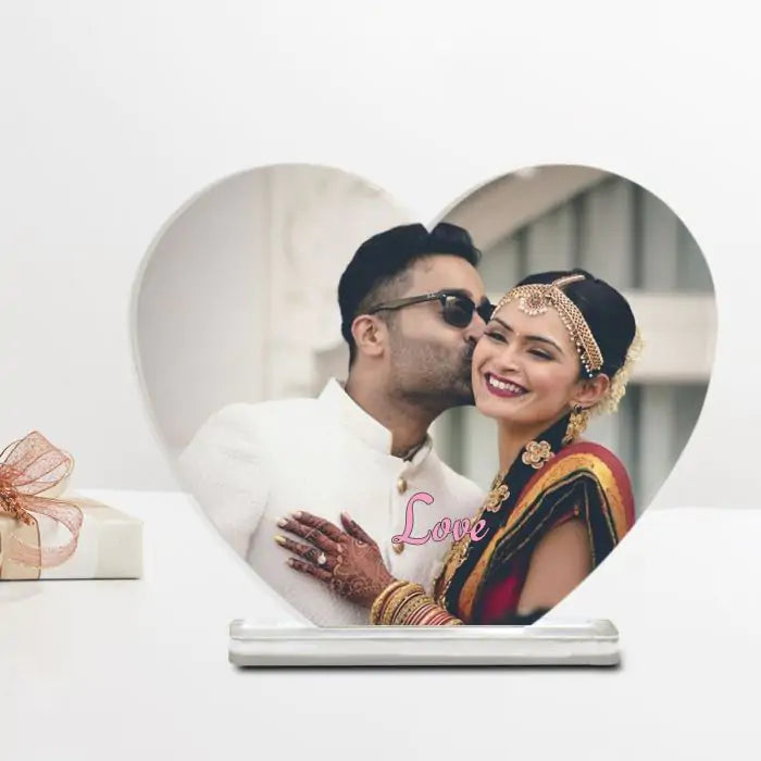 Personalised Love Heart Acrylic Plaque-1