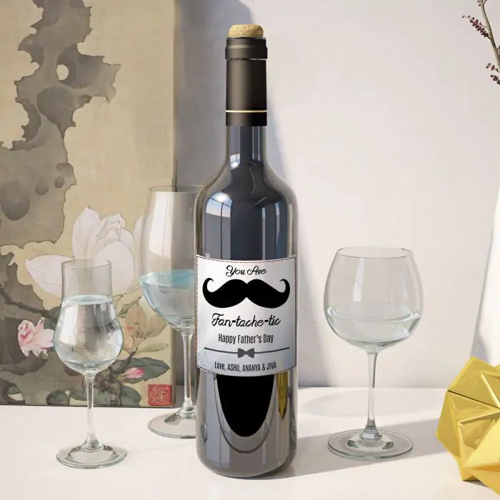 Personalised You Are Fan-tache-tic Wine Label - Set of - 3