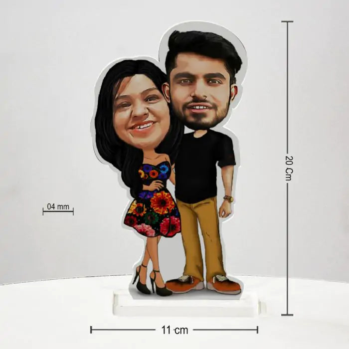 Personalized Glam Couple Picture Stand-4