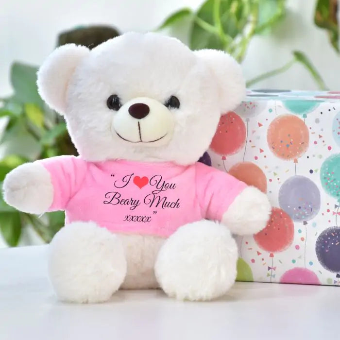 Personalized I Love You Beary Much With Name Teddy Bear for Valentine's Day-1