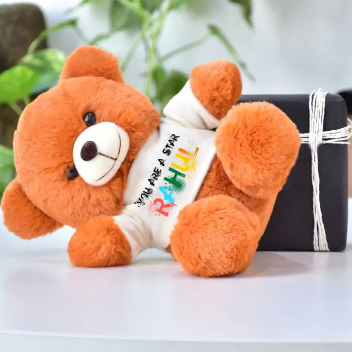 Personalized You Are a Star With Name Teddy Bear for Couple-2