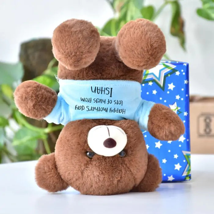 Happy Mother's Day With Name Teddy Bear Gift For Mom 3