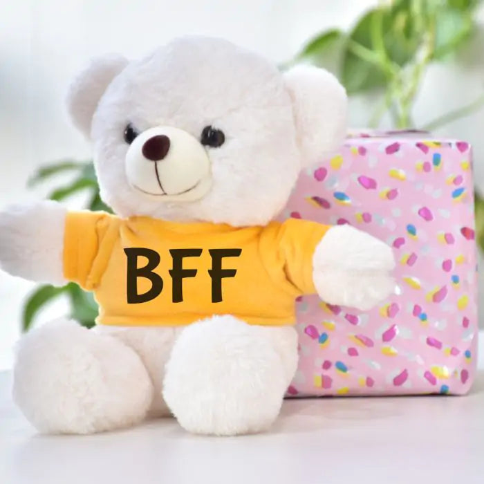 BFF White Teddy Bear for Best Friend Forever 1