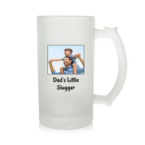 Personalised Dad's Little slugger Beer Mug