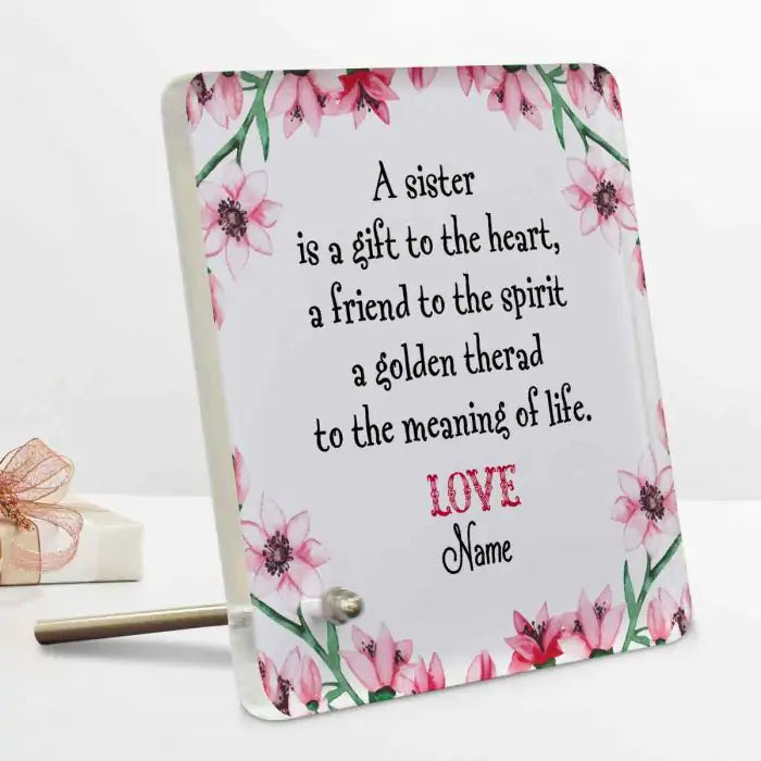 For You Sister Personalised Keepsake-2