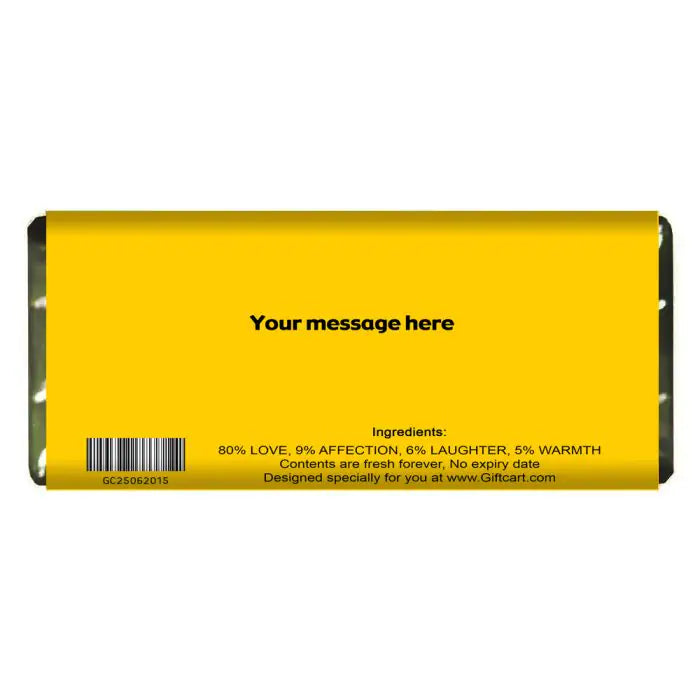 21st Birthday Personalised Choco Bar