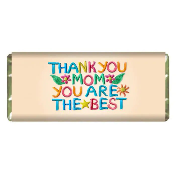 Personalised Thank You Chocolate Bar Gift ideas for Moms Bday