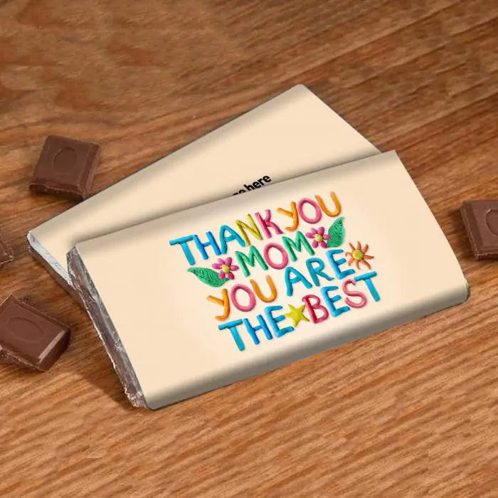 Personalized Thank You Mom Chocolate Bar Gift Mother's Day 1