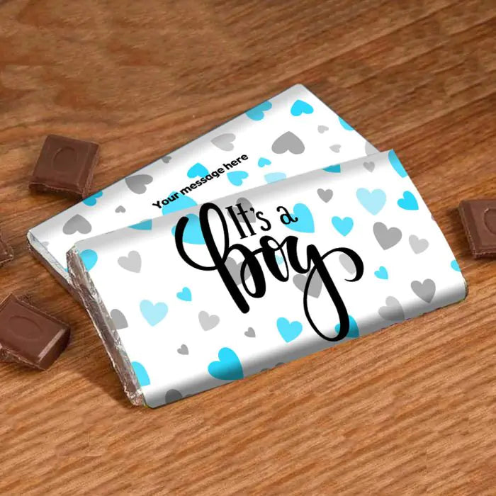 It's A Boy Personalised Choco Bar