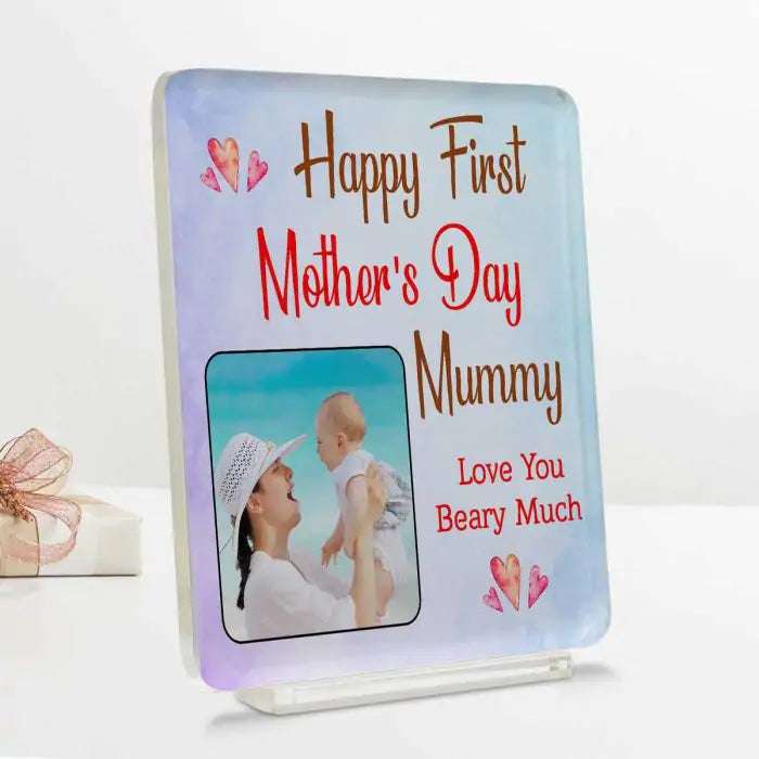 Personalised First Mother's Day Acrylic Acrylic Plaque-2