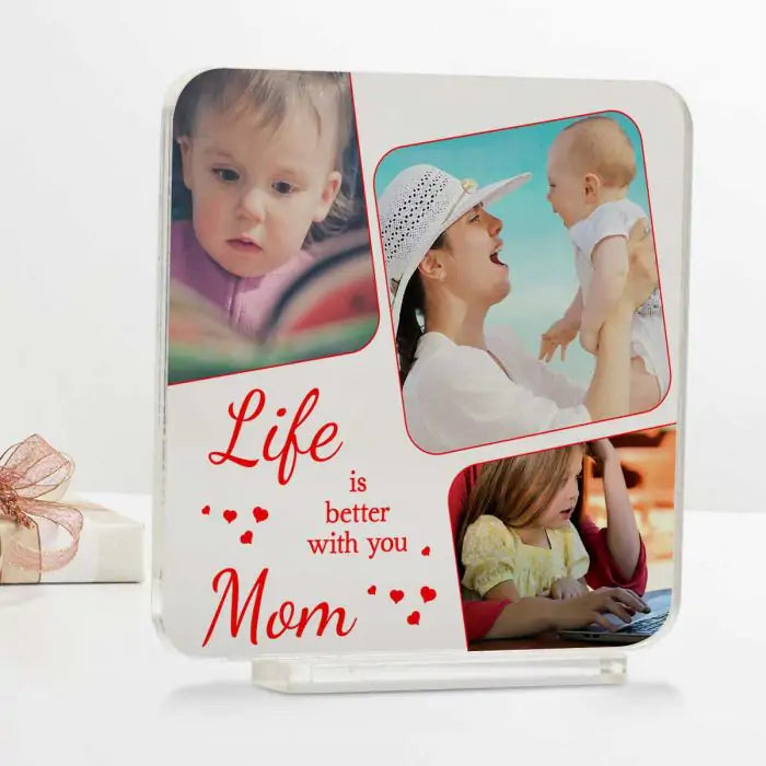 Personalized Life Is Better Acrylic Keepsake Gift For Mother's Day 1
