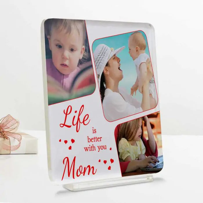 Personalized Life Is Better Acrylic Keepsake Gift For Mother's Day 2