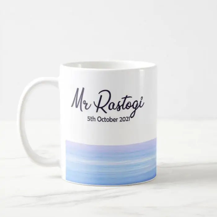 Personalized Couple Name & Date Coffee Mug Set for Couple-11