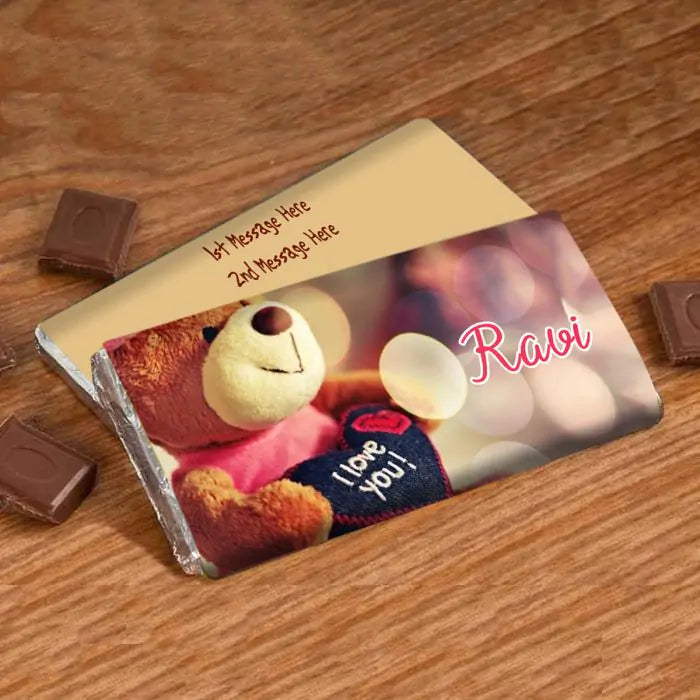 Personalised I love You Personalised Choco Bar