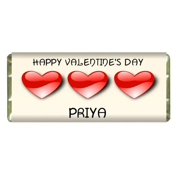 Personalised Choco Bar - Happy Valentine