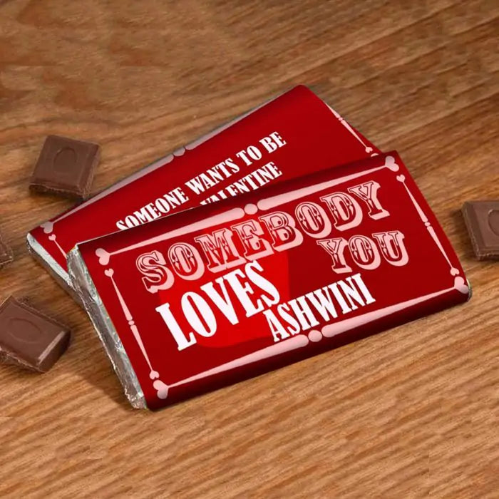 Personalised Somebody to Luv Choco Bar