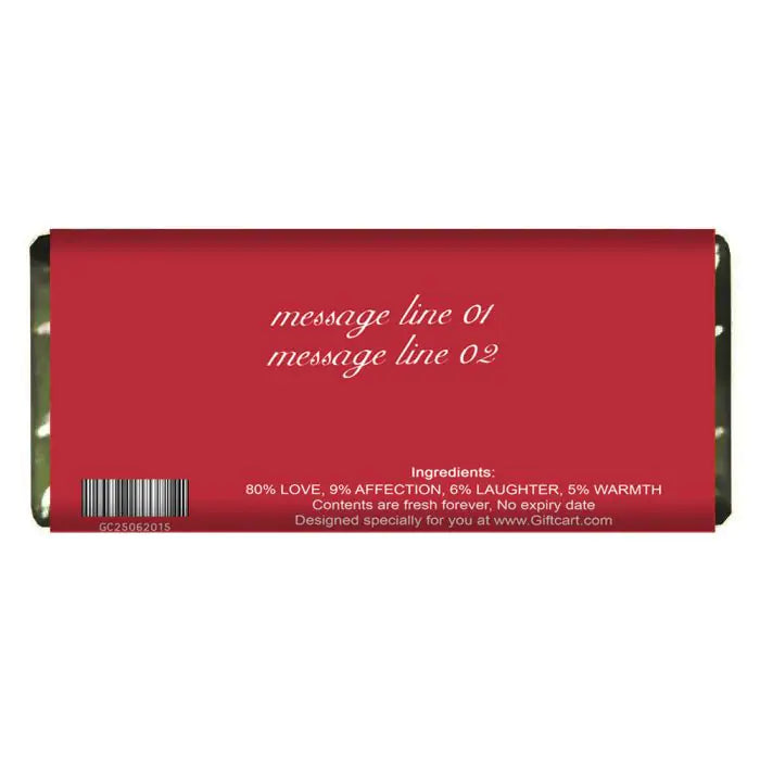 Personalised Naughty You Choco Bar