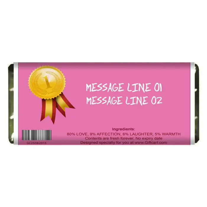 Customized Mum No. 1 Choco Bar Gift For Mom 2