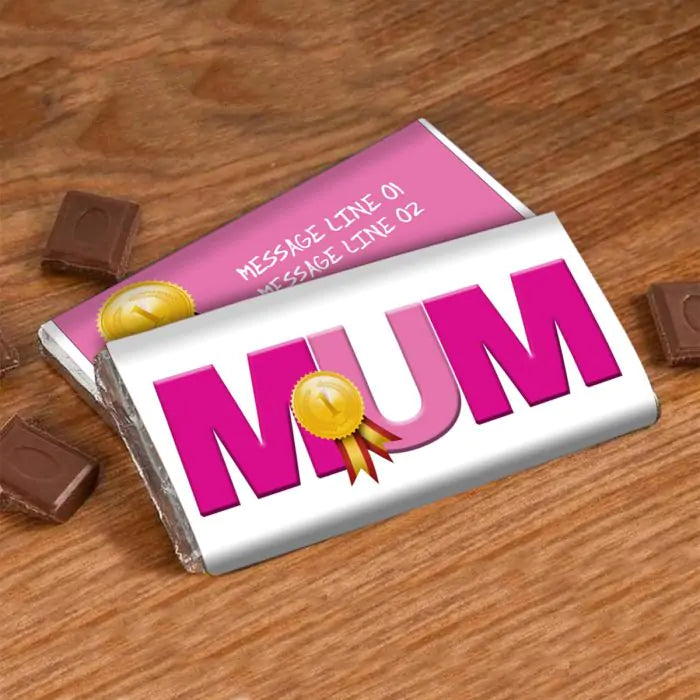 Personalised Mum No. 1 Choco Bar-3