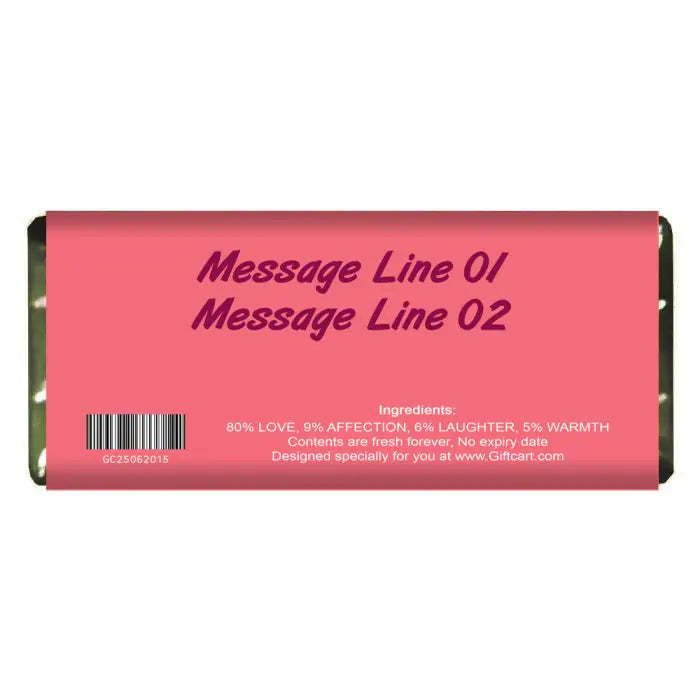 Customized Yummy Mummy Name & Message Printed Choco Bar Gift For Mom 3