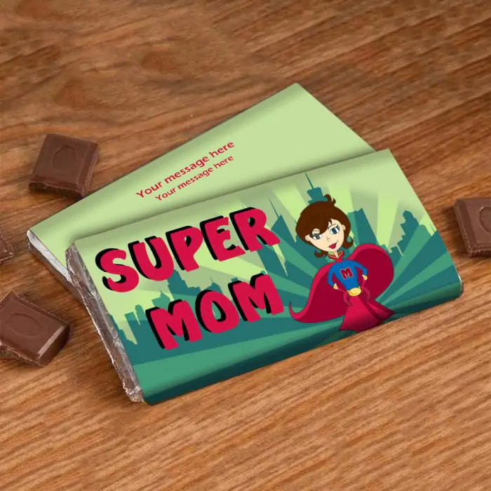 Personalized Super Mom Choco Bar Gift For Mother's Day 1