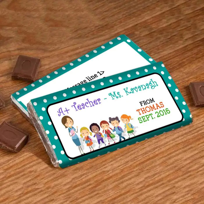 Personalised At Teacher Choco Bar