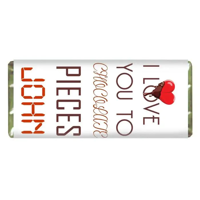 Personalised Love You To Choco Bar Pieces Choco Bar