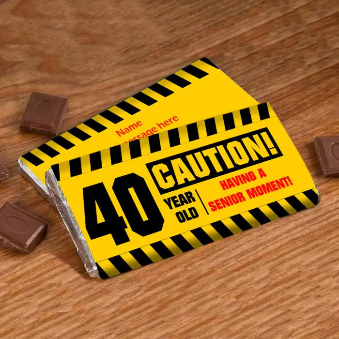 Personalised Senior moment celebration Choco Bar