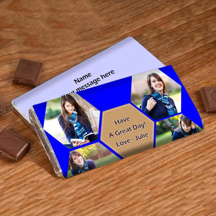 Personalised Beautiful Day wishes Choco Bar