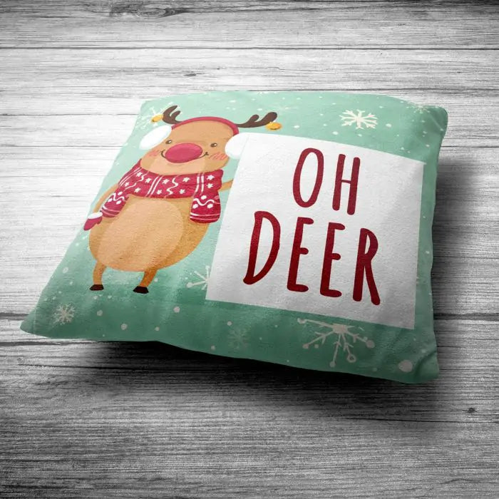 Lovely Deer Printed Cushion