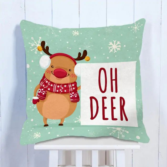 Lovely Deer Printed Cushion