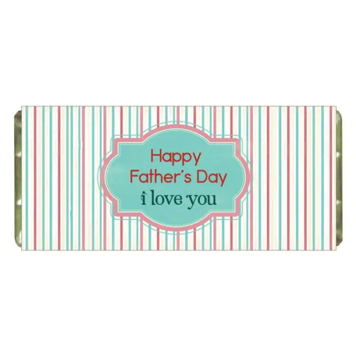 Customized I Love You Dad Choco Bar Gift For Father's Day 2