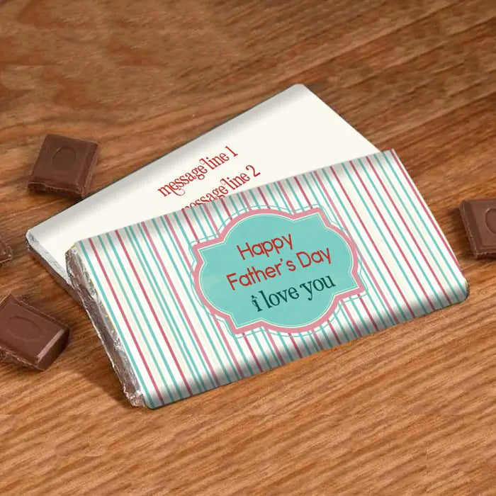 Customized I Love You Dad Choco Bar Gift For Father's Day 1