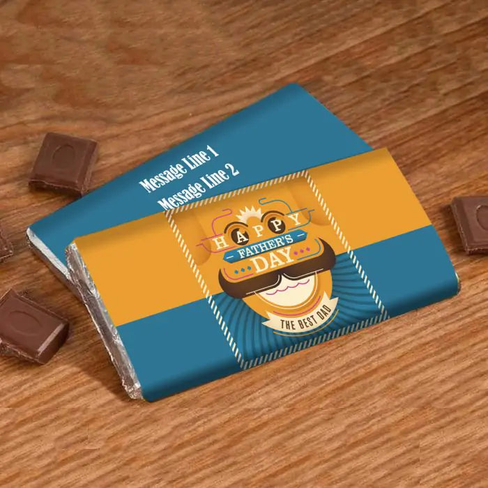 Customized The Best Dad Choco Bar Gift For Father's Day 1