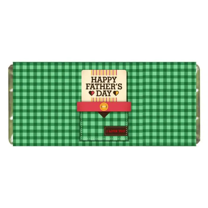 Customized I Love My Hero Choco Bar Gift For Father's Day 3
