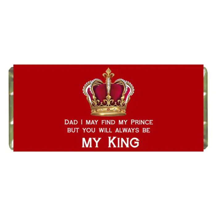 Customized My King Choco Bar Gift For Father's Day 2