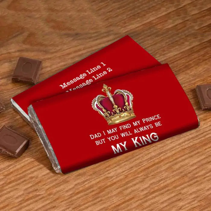 Customized My King Choco Bar Gift For Father's Day 1