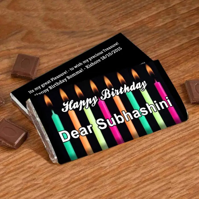 Personalised Choco Bar For Birthday