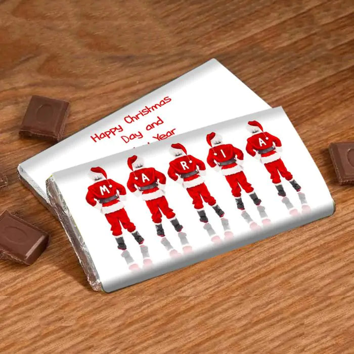 Personalised Choco Bar For Christmas