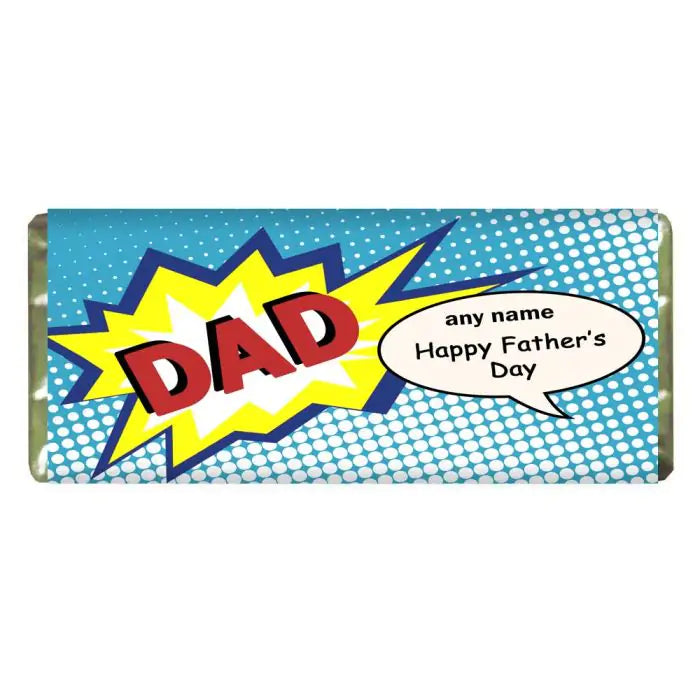 Personalised Choco Bar For Dad