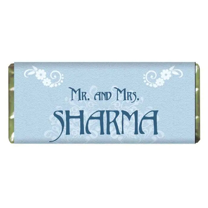 Personalised Choco Bar for the Mr. & Mrs