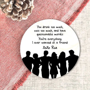 Set Of 4 - Personalised You Drink Too Much  Coasters