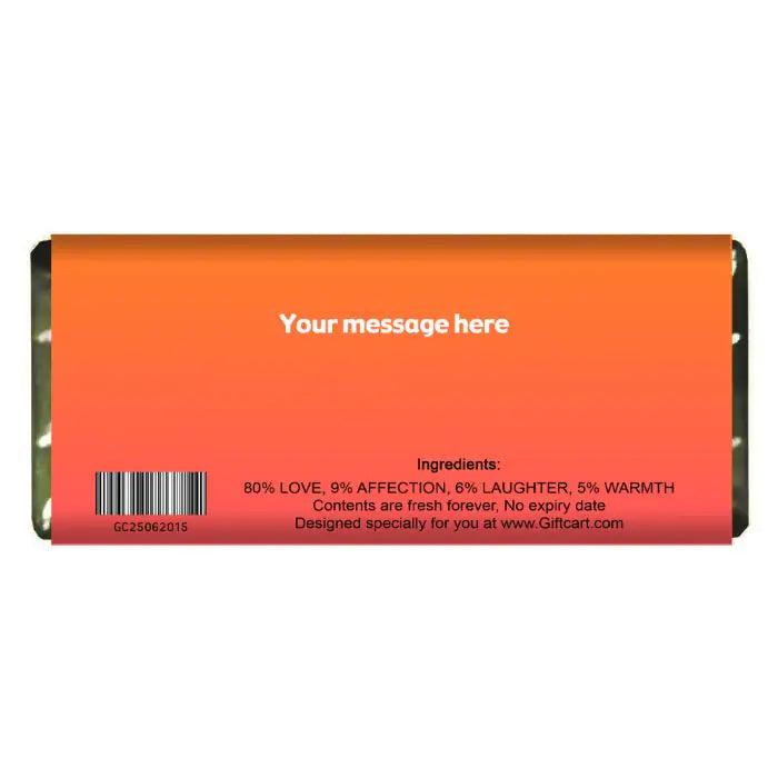 U & Me Personalised Choco Bar