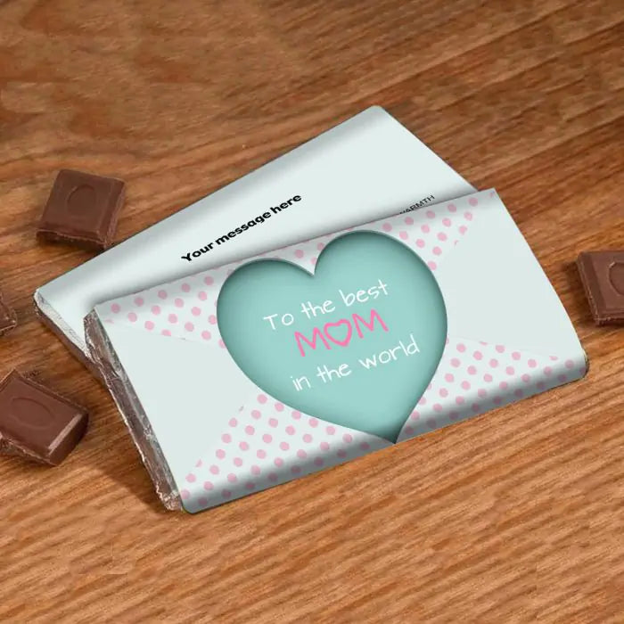 Customized Best Mom In The World Choco Bar Gift For Mother 1