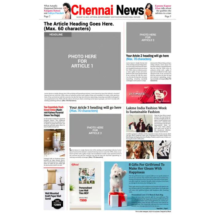 Personalised Birthday Newspaper - Digital