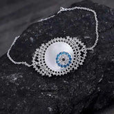 Evil Eye Bracelet - White-1