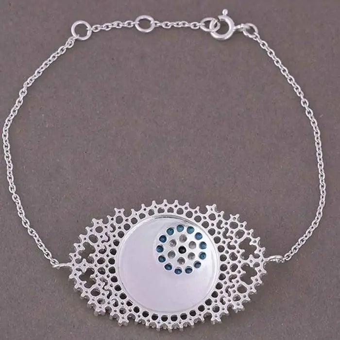 Evil Eye Bracelet - White-2